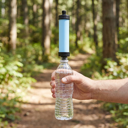 Ersatz-Filterkern auf einer Flasche
